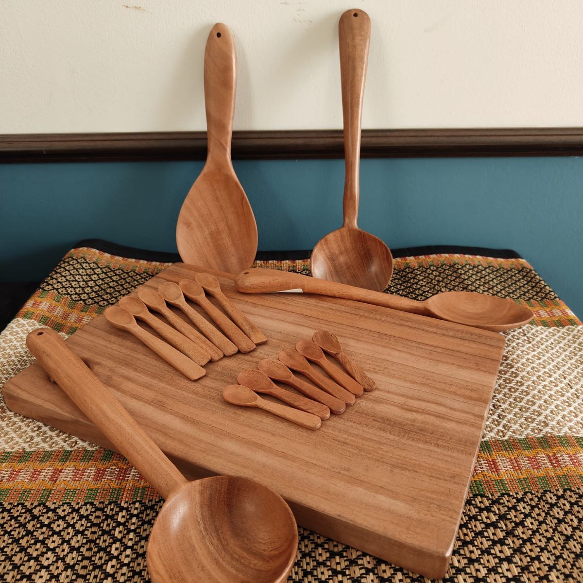 Neem Wood Kitchen Set-Zishta Neem Wood Kitchen Accessories