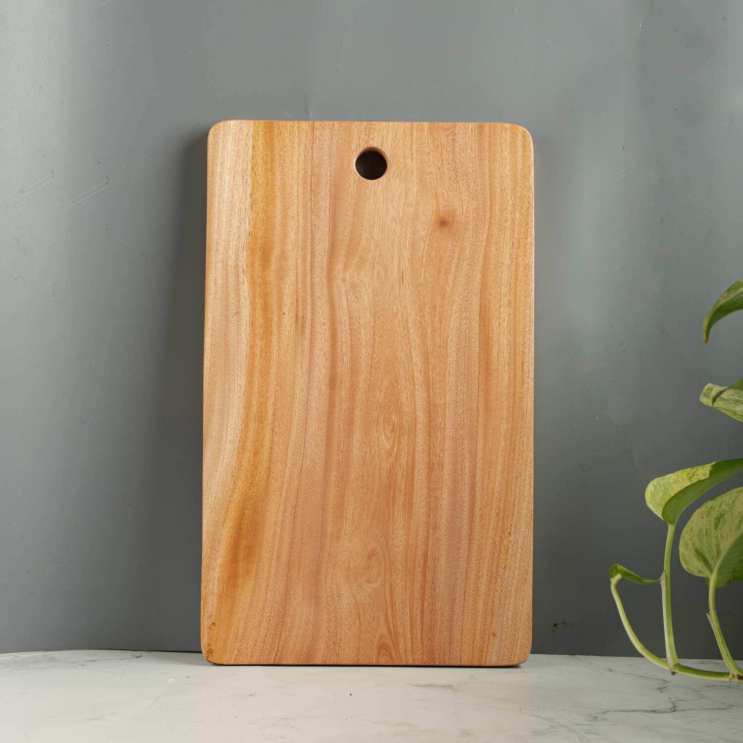 Neem Wood Chopping Board Compact Rectangle-1-Zishta Traditional Kitchen Accessories