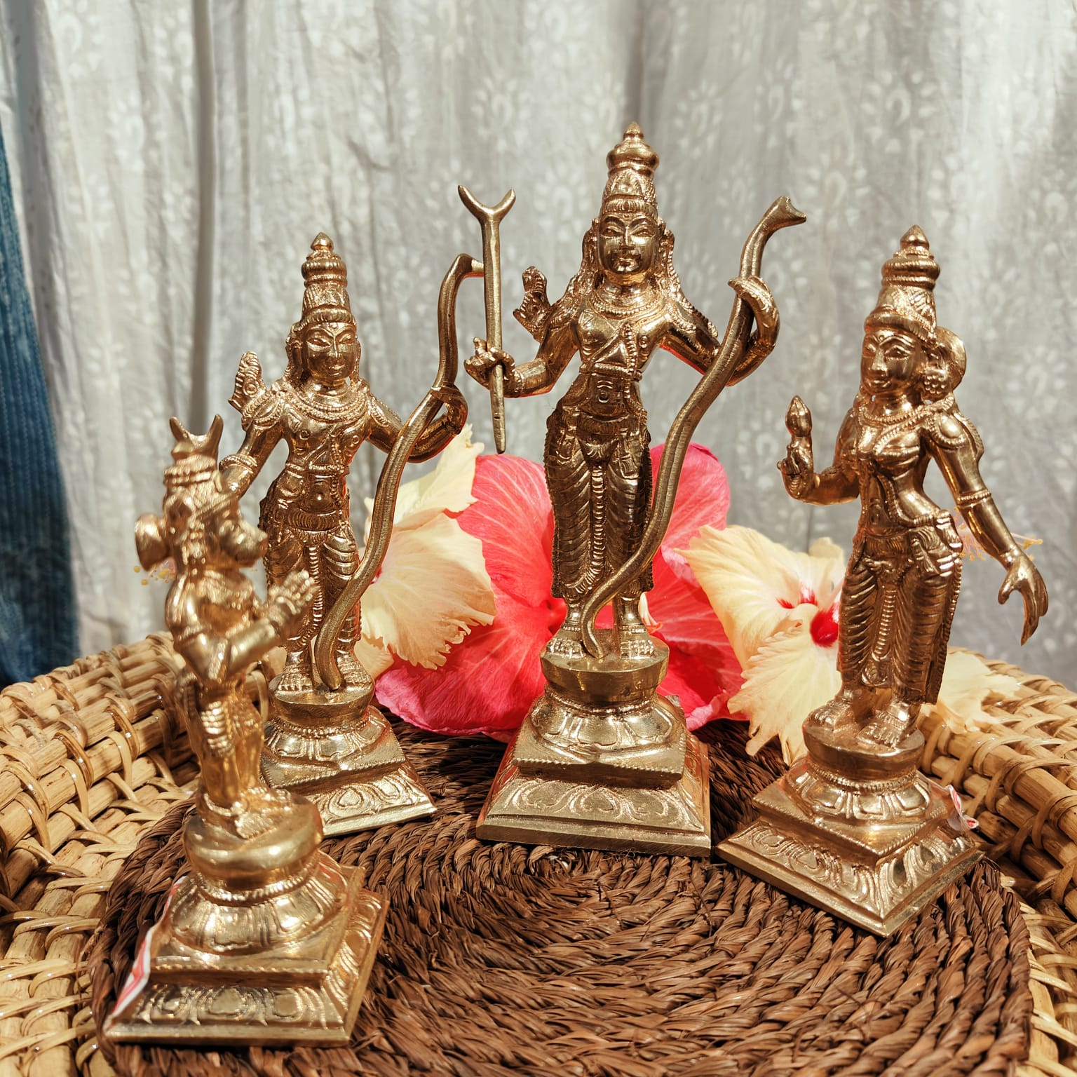 Sita Ramar Set Panchaloha Idol-6Inches-1-Zishta Traditional Home Decor