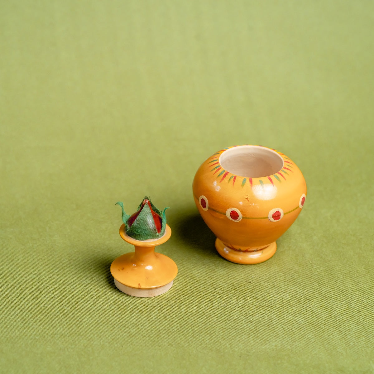 Kalash Set Of 5 | Wooden haldi kumkum dabba for gift