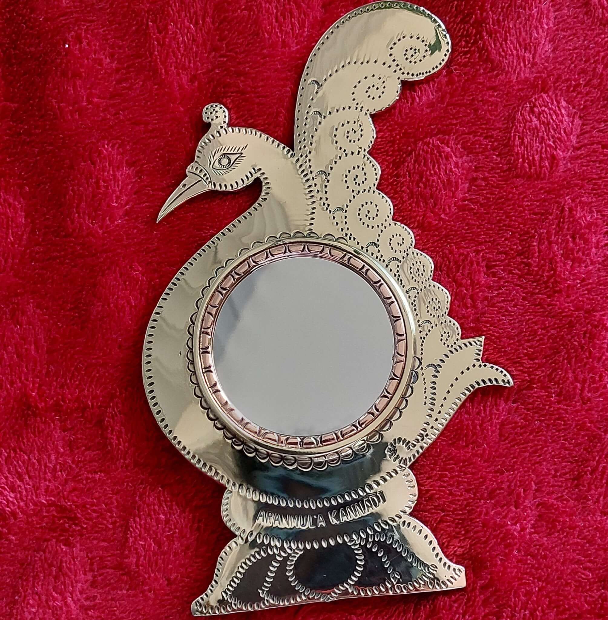 Aranmula Kannadi Peacock Mirror1-Zishta Traditional Home Decor