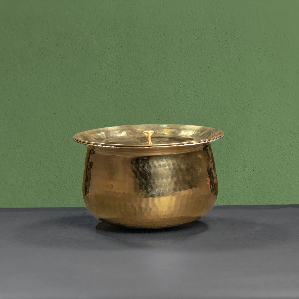 Brass Degchi with Lid-Zishta Traditional Cookware