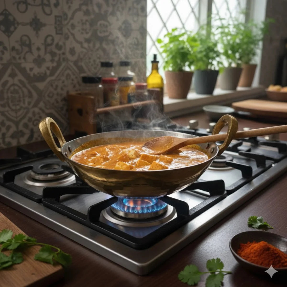 Brass Kadai without Lid Cooking-Zishta Traditional Cookware