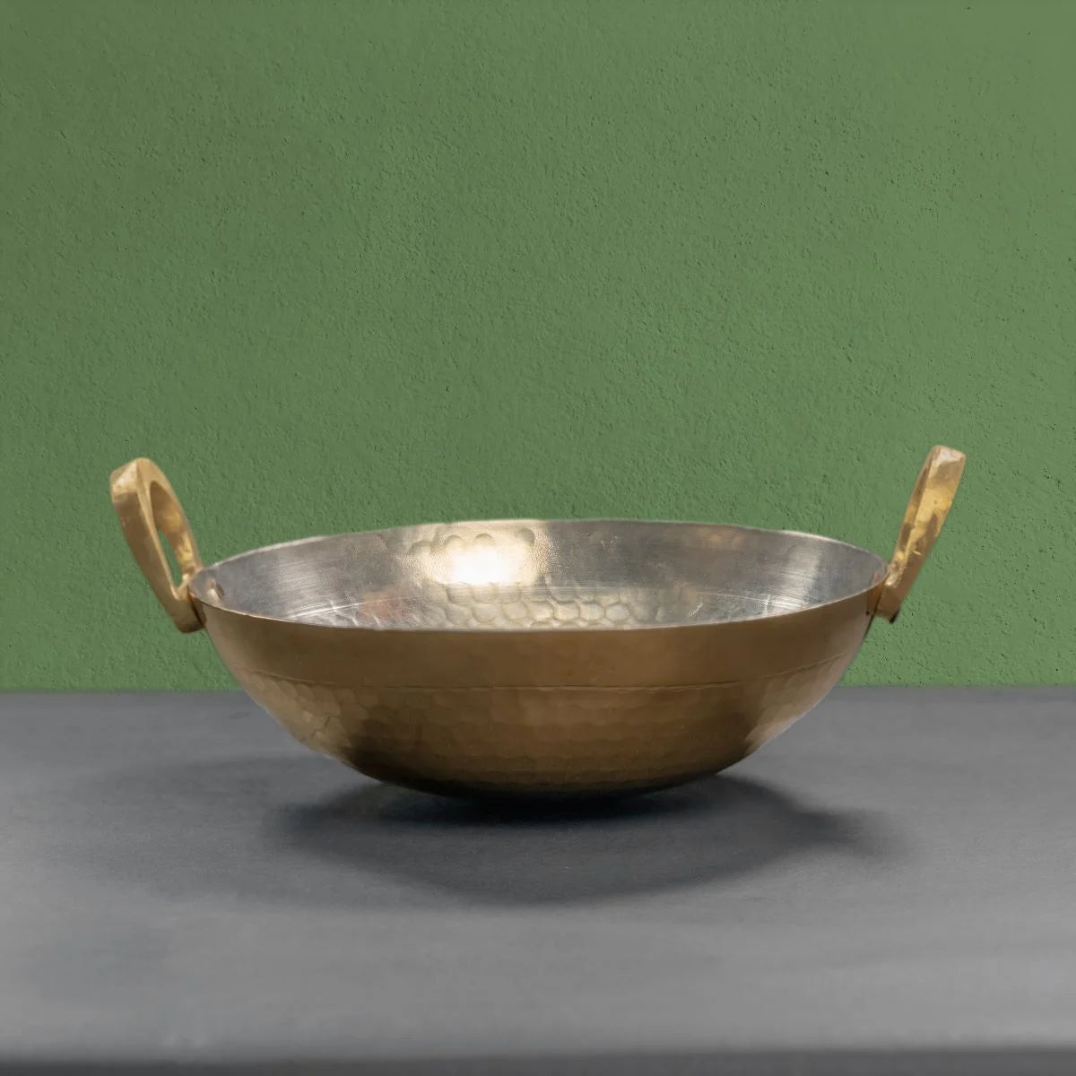 Brass Kadai without Lid-Zishta Traditional Cookware