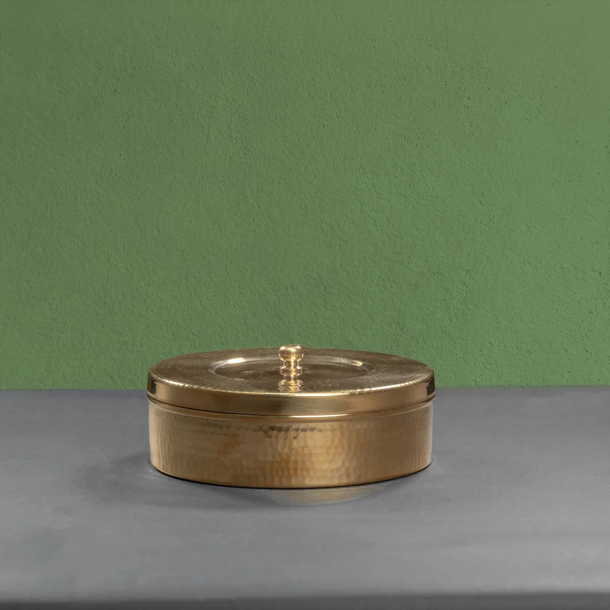 Brass Masala Dabba Anajaraipetti Spice Box without Tin Coating-Zishta Traditional Kitchen Food Storage Containers