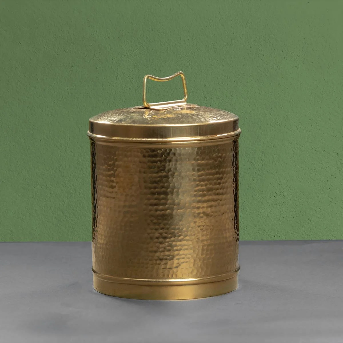 Brass Pawali Drum-Zishta Traditional Kitchen Storage Containers