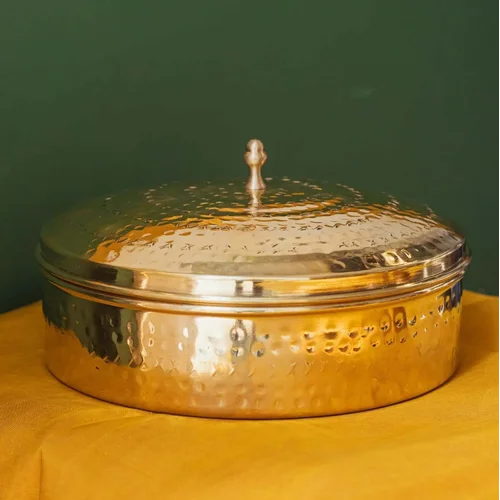 Brass Spice Box- Large with Tin coating Plate| Shop Online