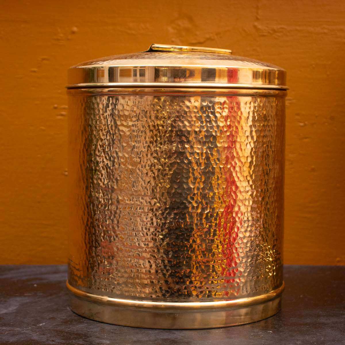 Brass Storage Pawali Drum-Zishta Traditional Kitchen Storage Continaers