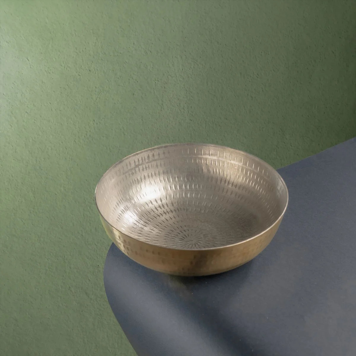 Brass Tasla with Tin Coating Top View-Zishta Traditional Cookware