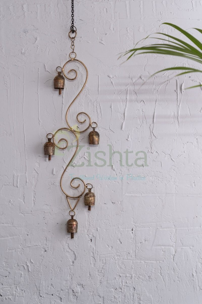 Copper Coated Iron Chimes SS5 Bells -Zishta Home Decor
