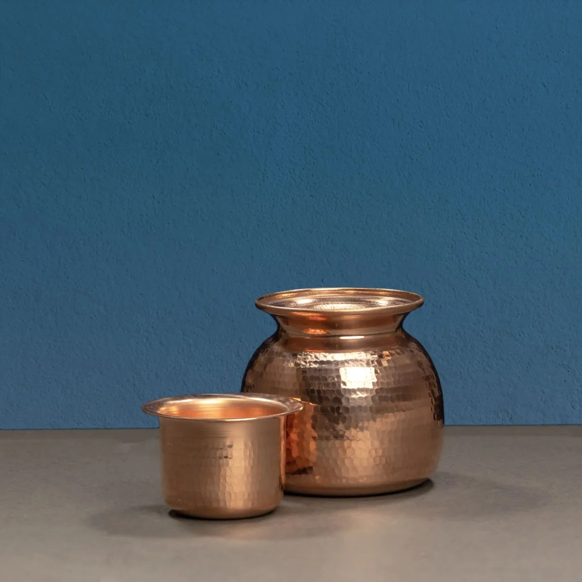 Copper Sombu Water Pot with Cup-Zishta Traditional Serveware
