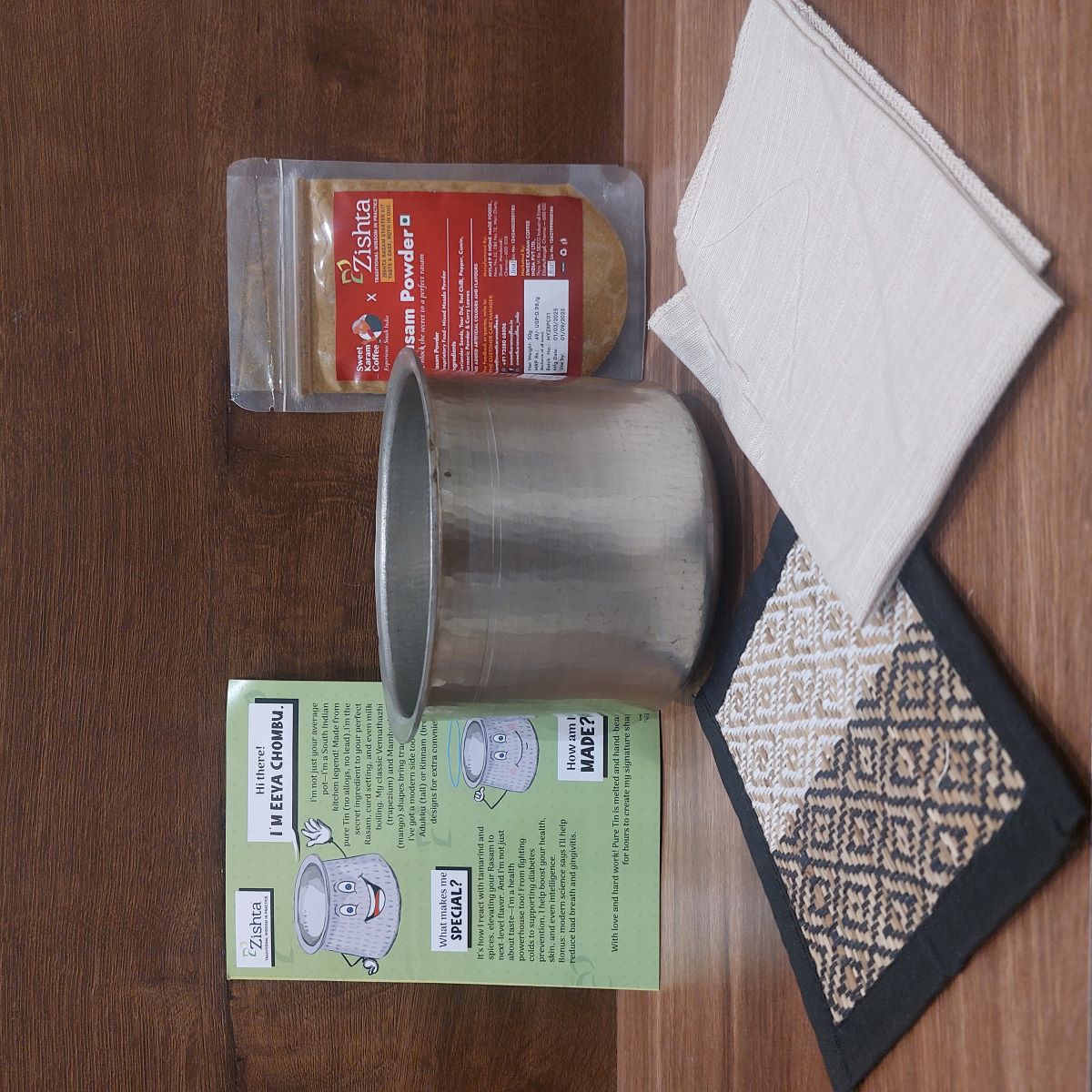 Eeya Chombu Adukku Shape-Starter Kit-Zishta Traditional Cookware