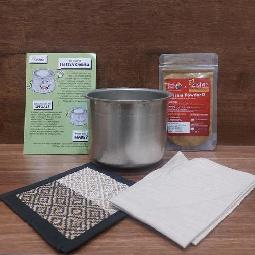 Eeya Chombu Adukku Shape-Starter Kit-Zishta Traditional Cookware