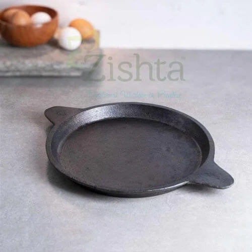 Cast Iron Raised Edge Fry Pan – Handcrafted Pre-Seasoned