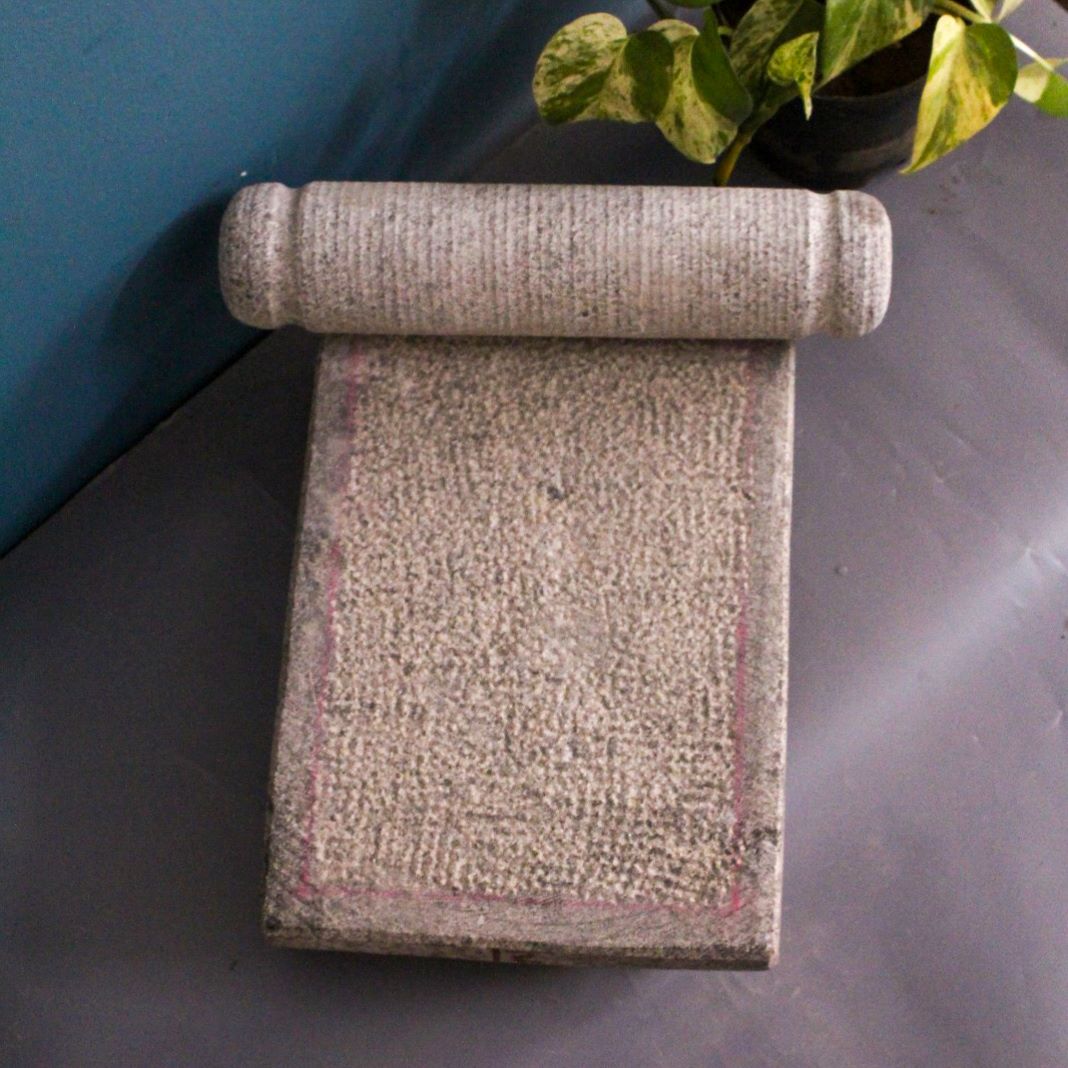 Handcrafted Sil Batta-Ammikal-Grinding Stone Mortar and Pestle-Zishta Traditional Kitchen Accessories