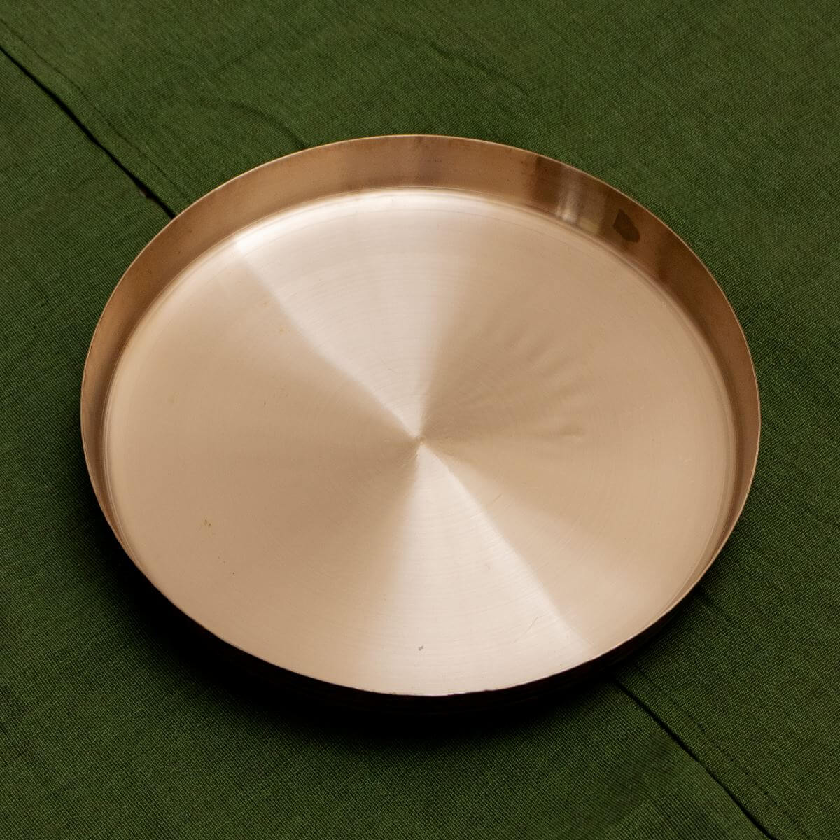 Kansa Thali Bronze Plate Gujarat - Zishta Kansa Serveware
