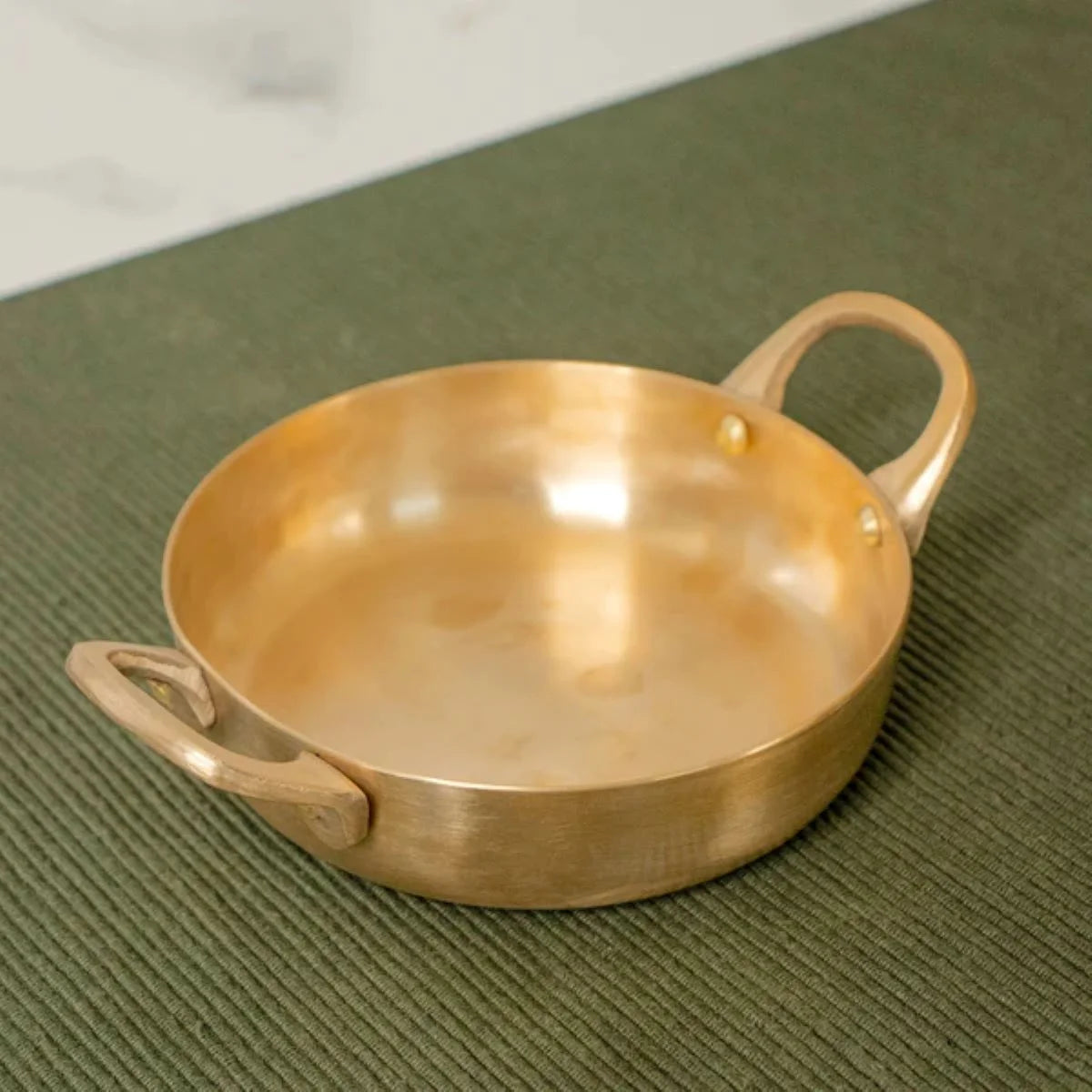 Kansa Tulsi Serveware pan-3-Zishta Traditional Kansa Serveware