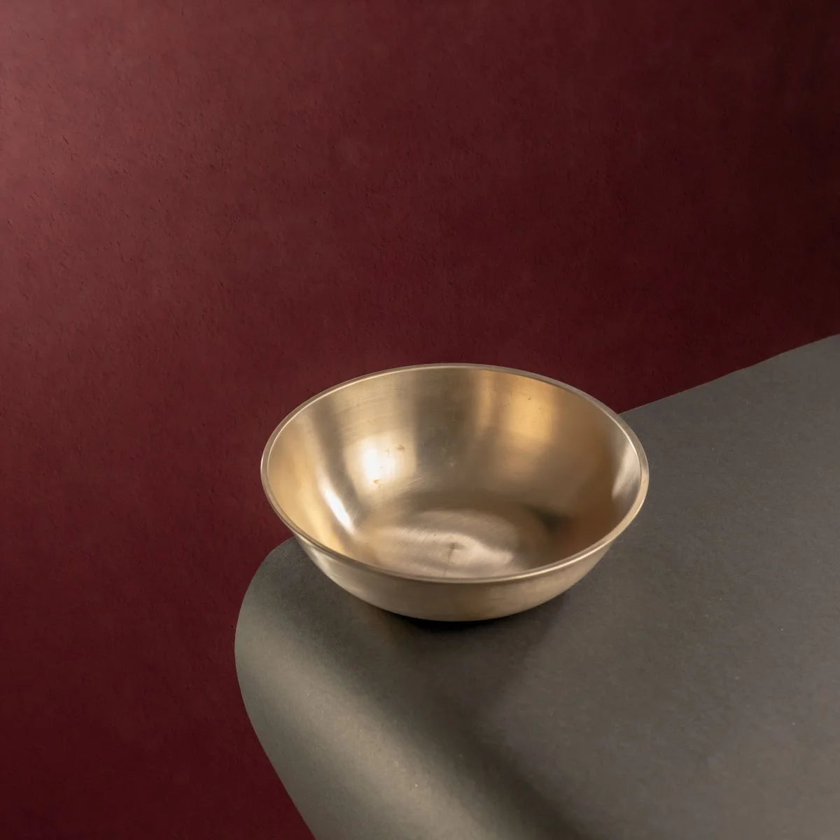 Kansa Tulsi Tasla Top View-Zishta Traditional Bronze Cookware