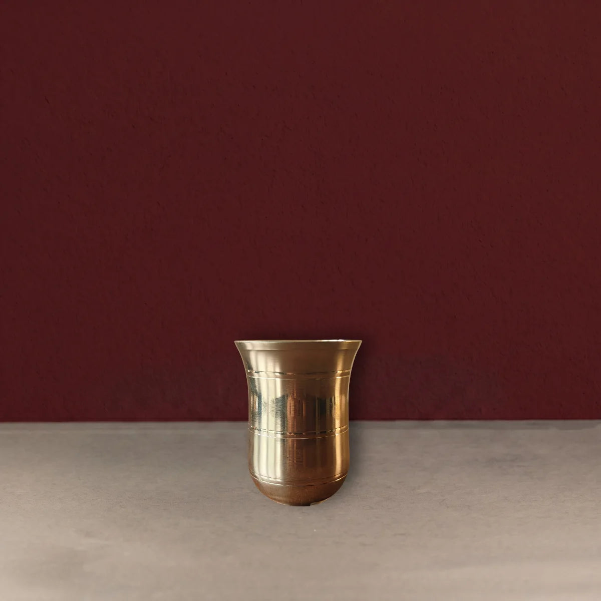 Kansa Tumbler Mridu. Handcrafted Kansa Glass from West Bengal-ZIshta Traditional Drinkware