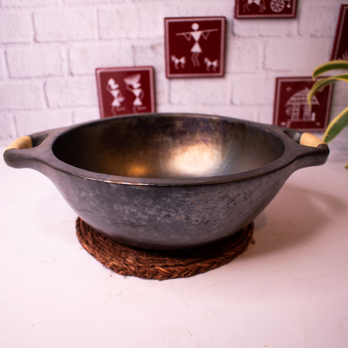 Manipur Black Pottery Wok-3-Zishta Traditional Cookware