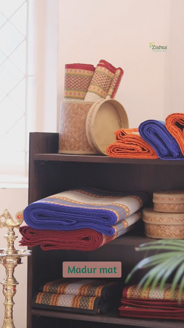 Handwoven Madurkathi Mats-Zishta Traditional Home Decor