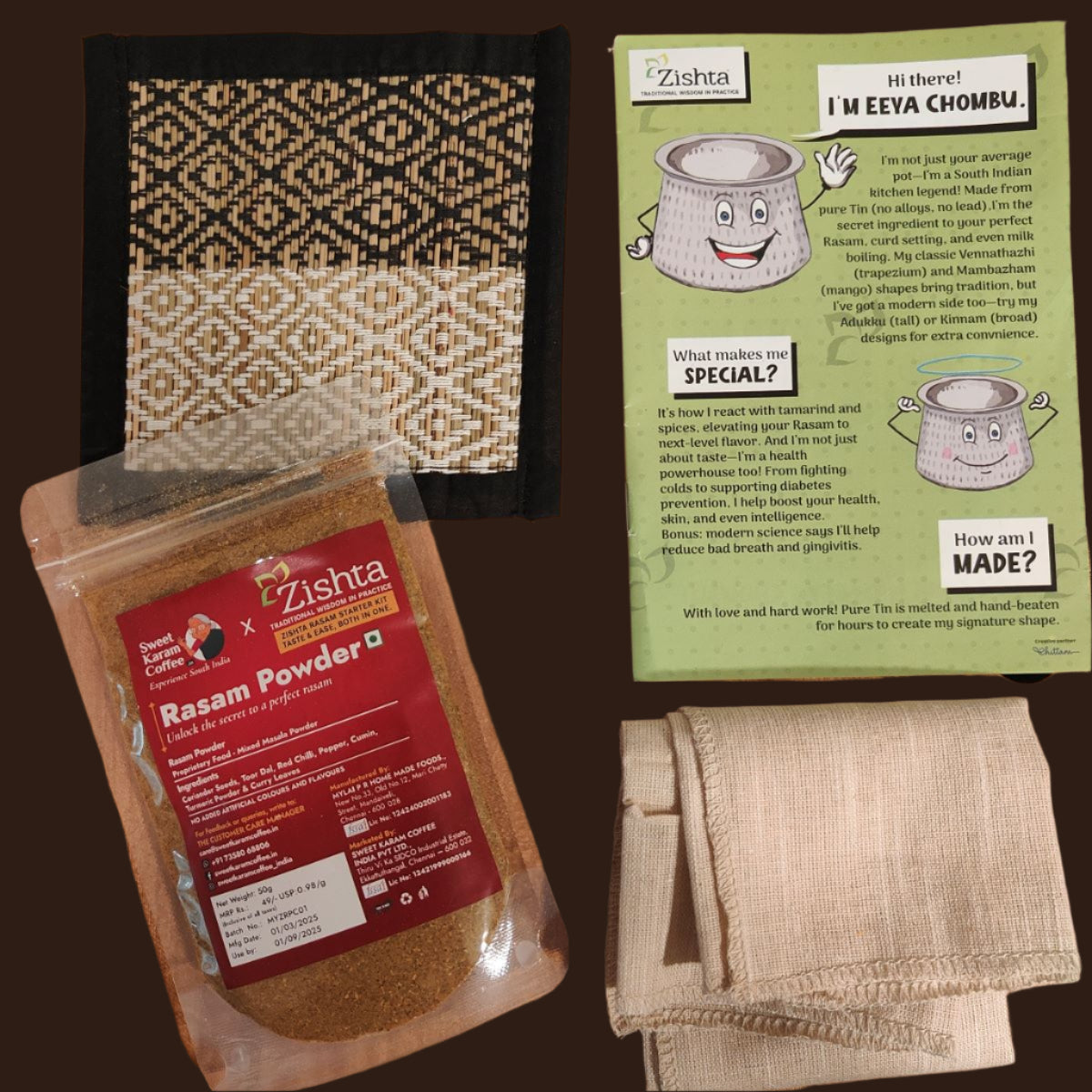 Rasam Starter Kit-Zishta Traditional Cookware