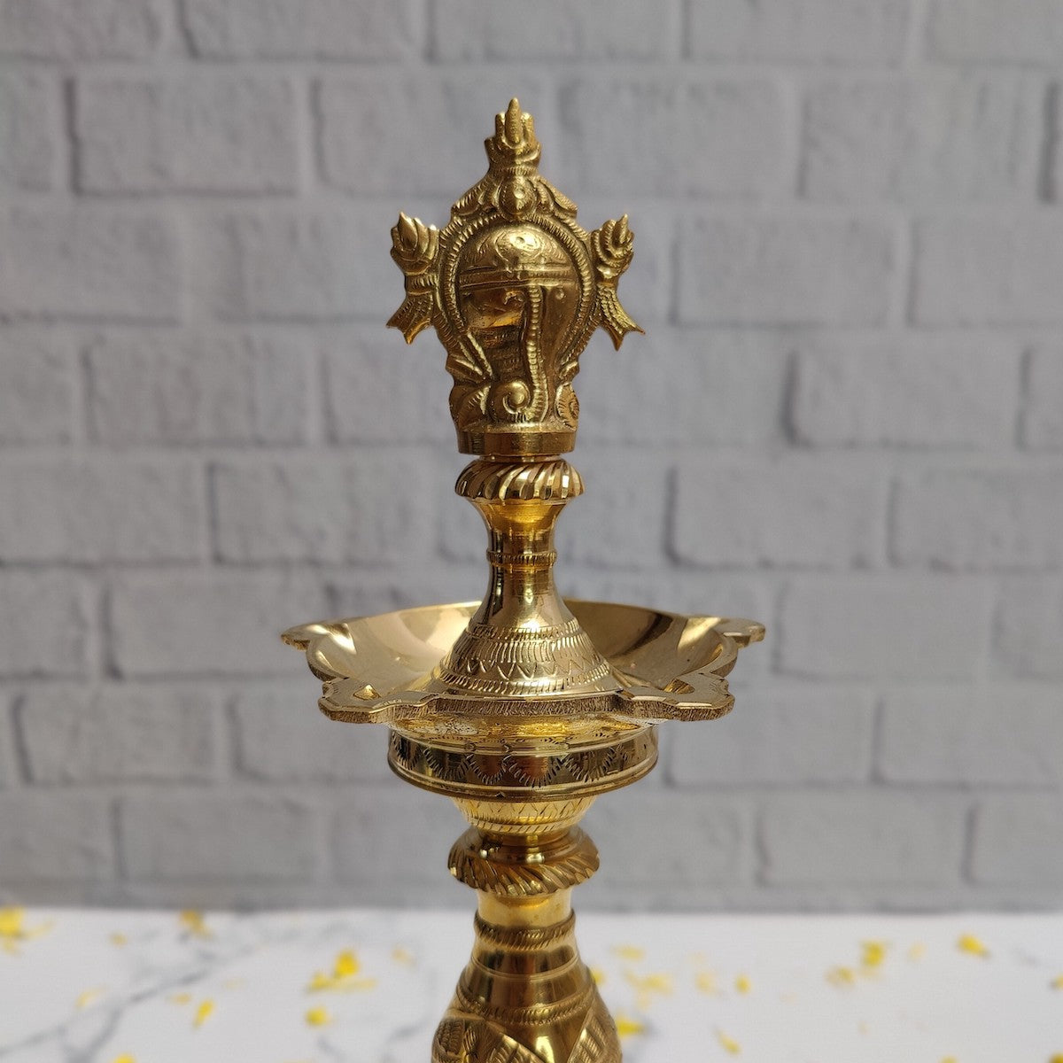 Sangu Chakram - Traditional Brass Kattai Vilakku