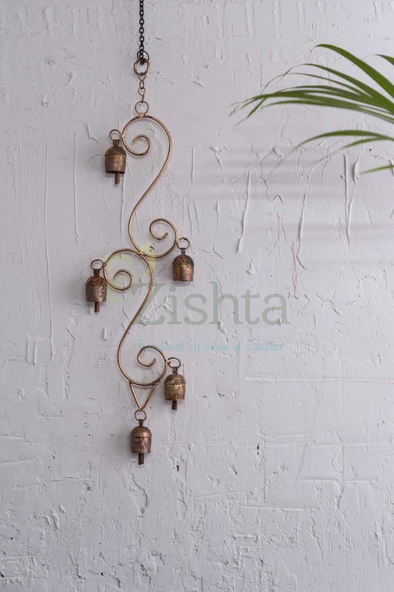 Copper Coated Iron Chimes SS5 Bell 1-Zishta Traditional Cookware