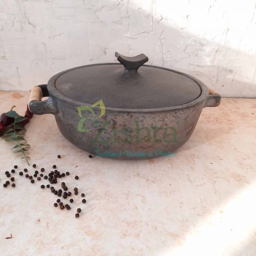 Manipur Black Pottery Casserole 1-Zishta Traditional Cookware