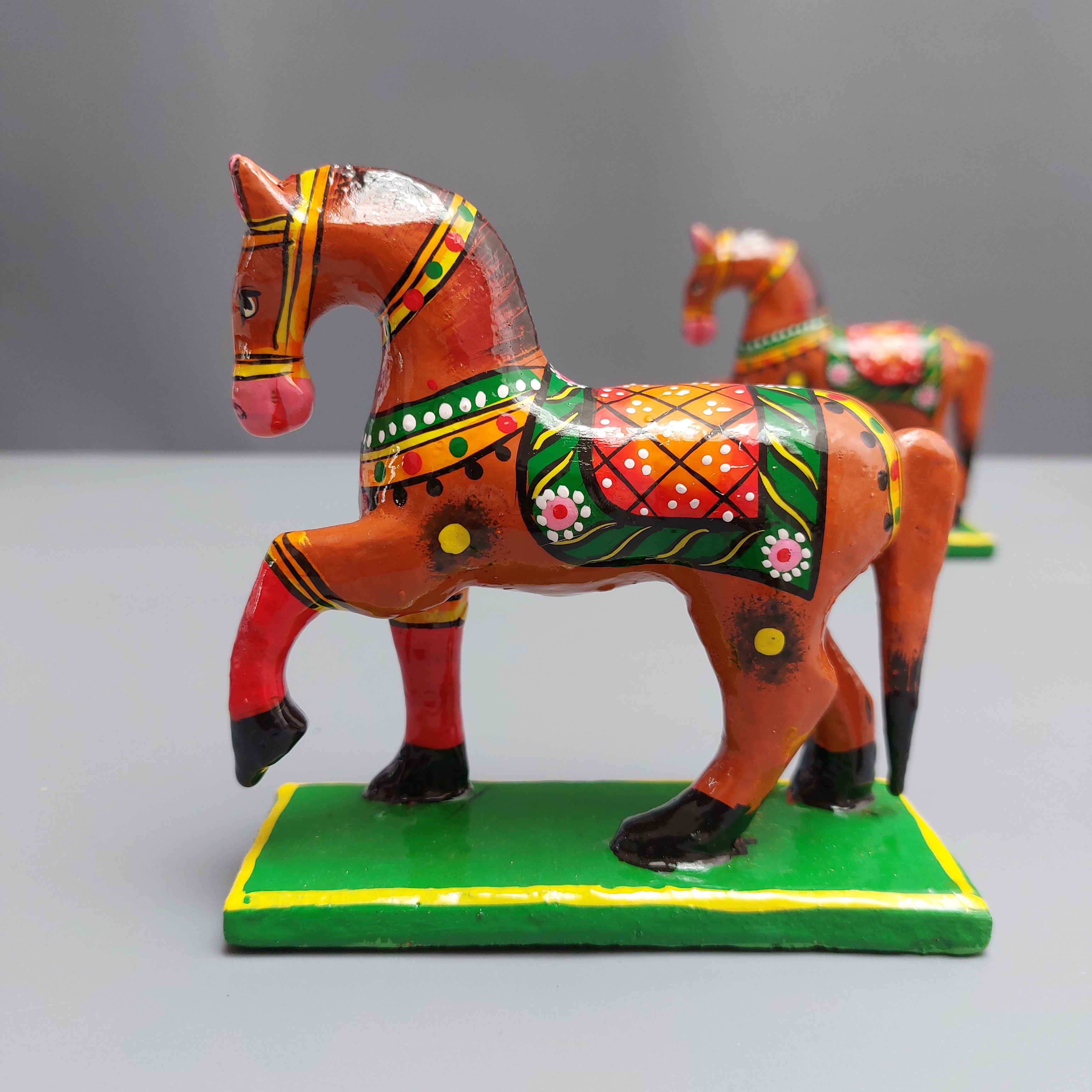 Varanasi Horse Brown 1-Zishta Traditional Home Décor Toys