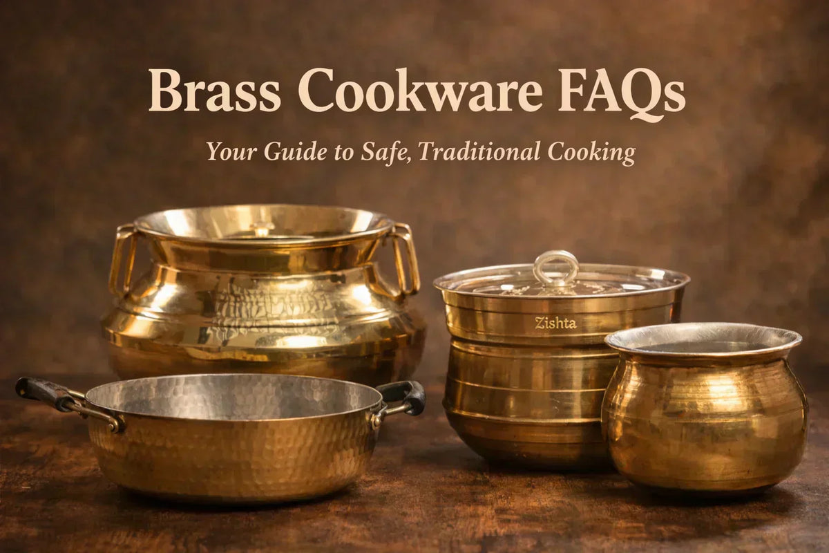Brass Cookware FAQs: Is It Safe? Uses, Care & Kalai Explained