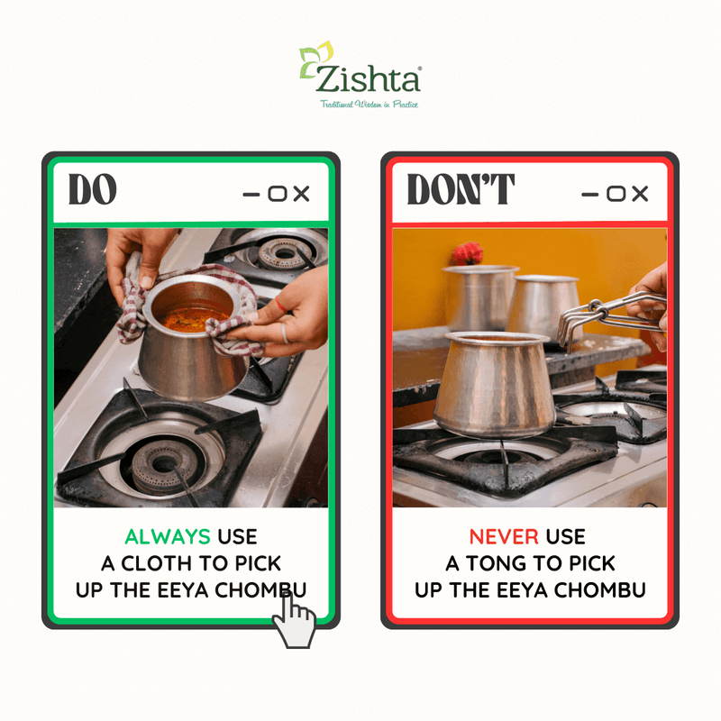 Chombu Eeya chombu - Vennathazhi Shape | Tin Cookware | Zishta