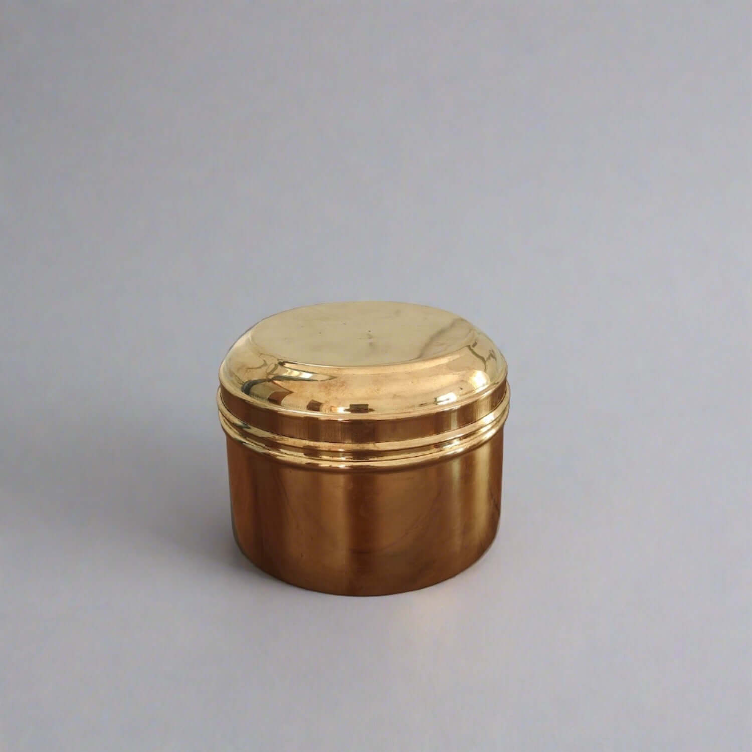 Brass Storage Tiffin Box Container-Medium-Zishta Traditional Storage