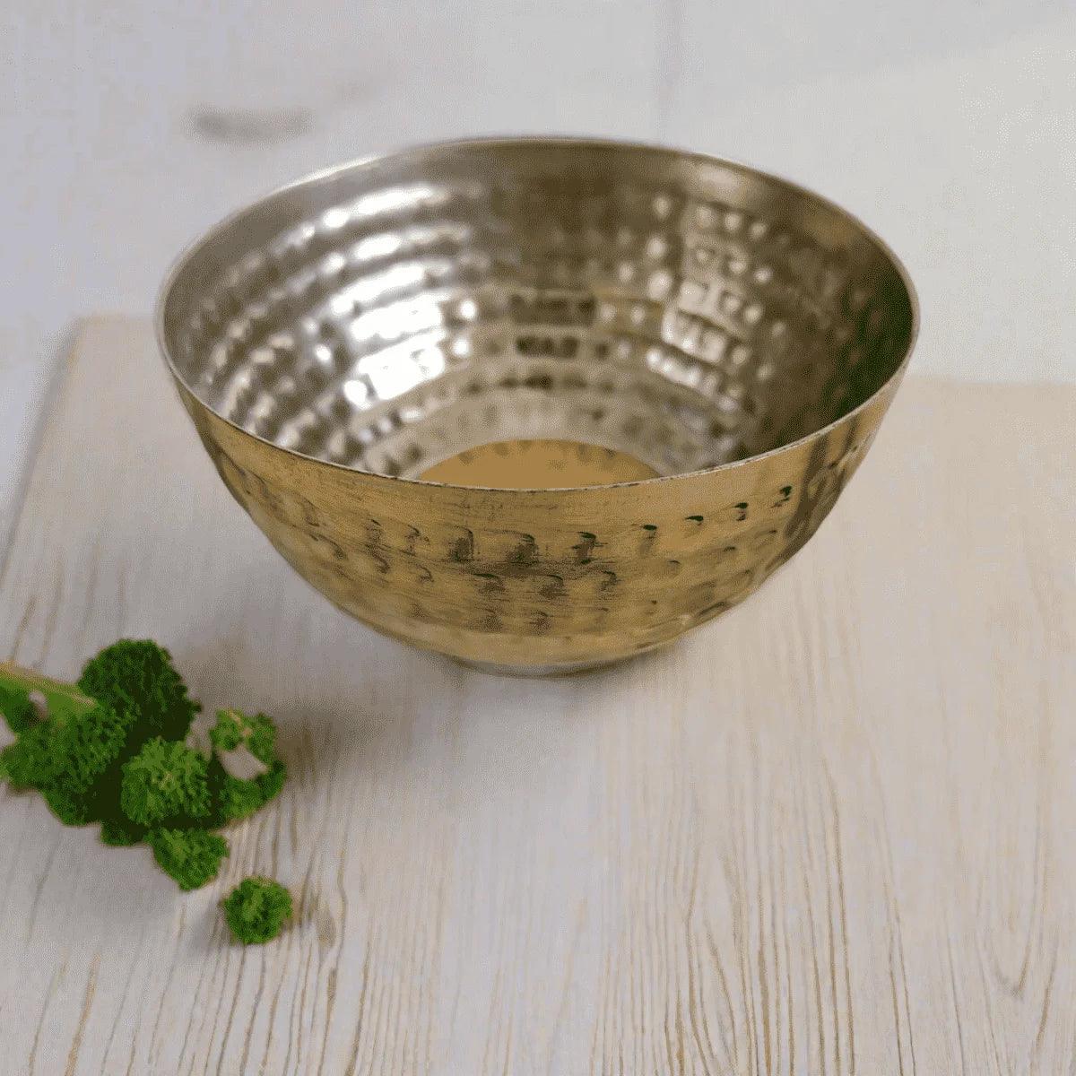 Brass Traditional Serving Bowl - Medium