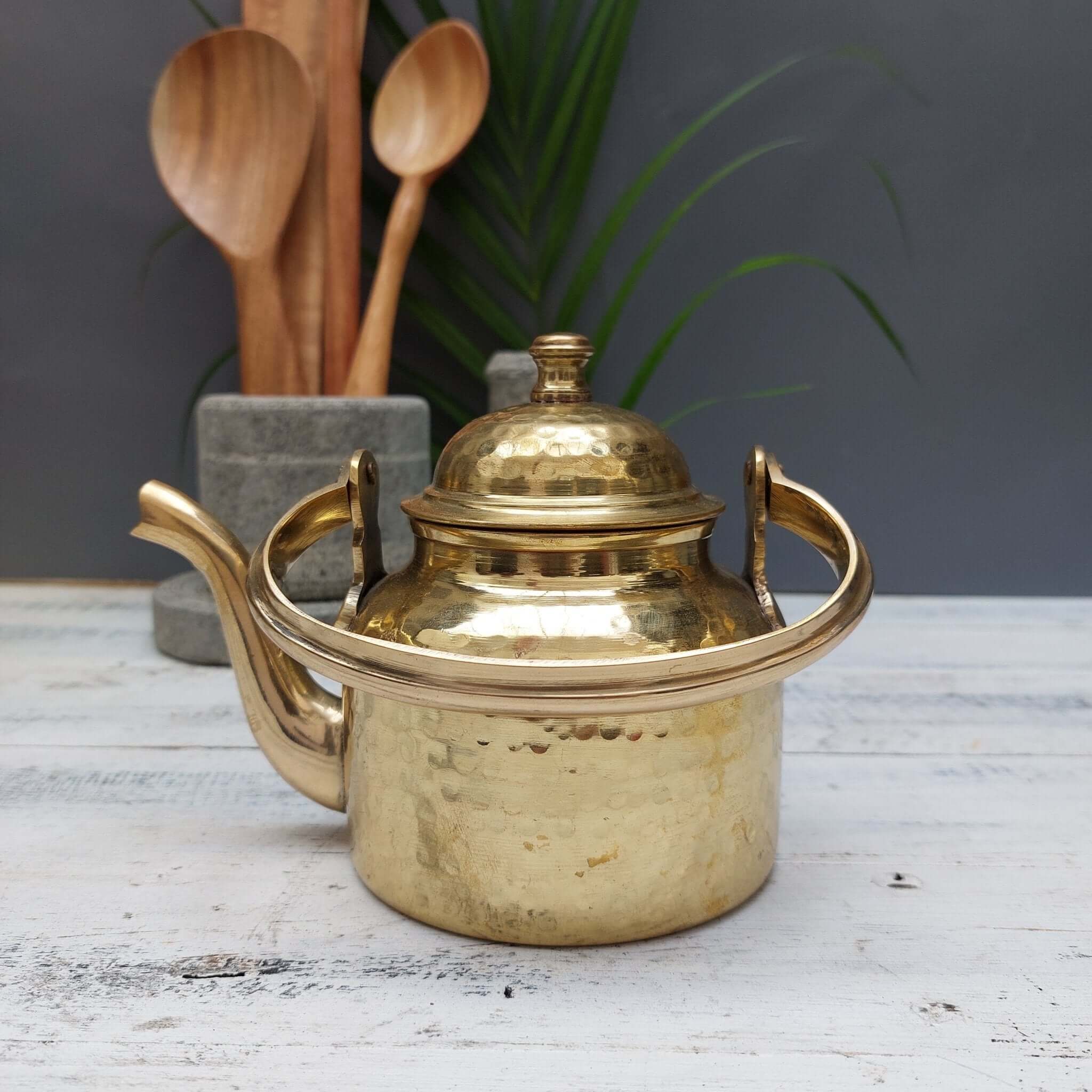 Antique Brass Angolian Tea Kettle 2024