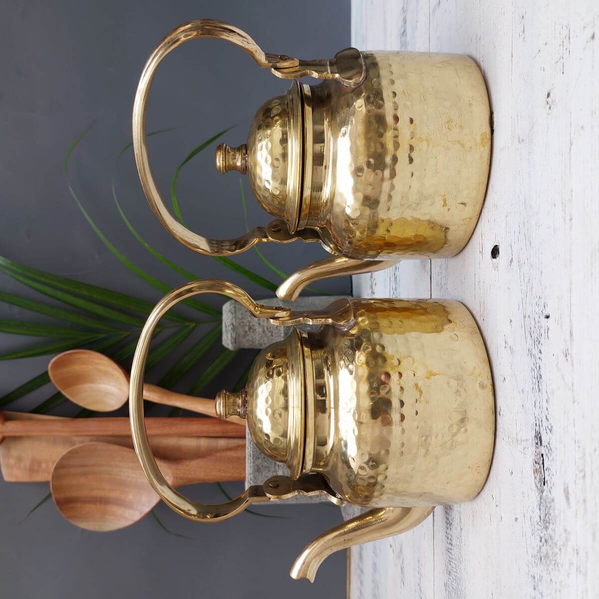 Brass Kettle-8-Zishta Traditional Cookware