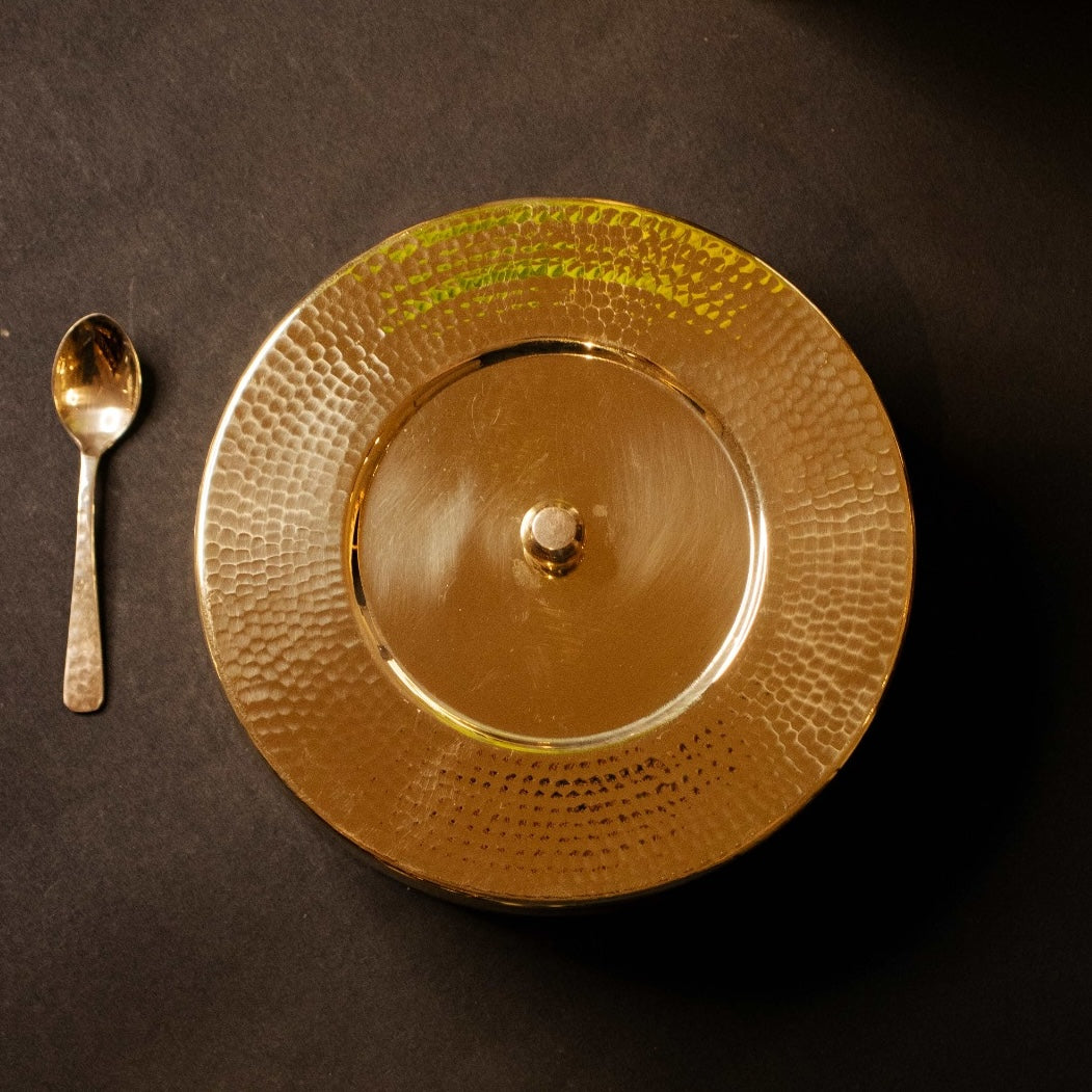 Traditional Brass Spice Box (Masala Dabba- Anjaraipetti)