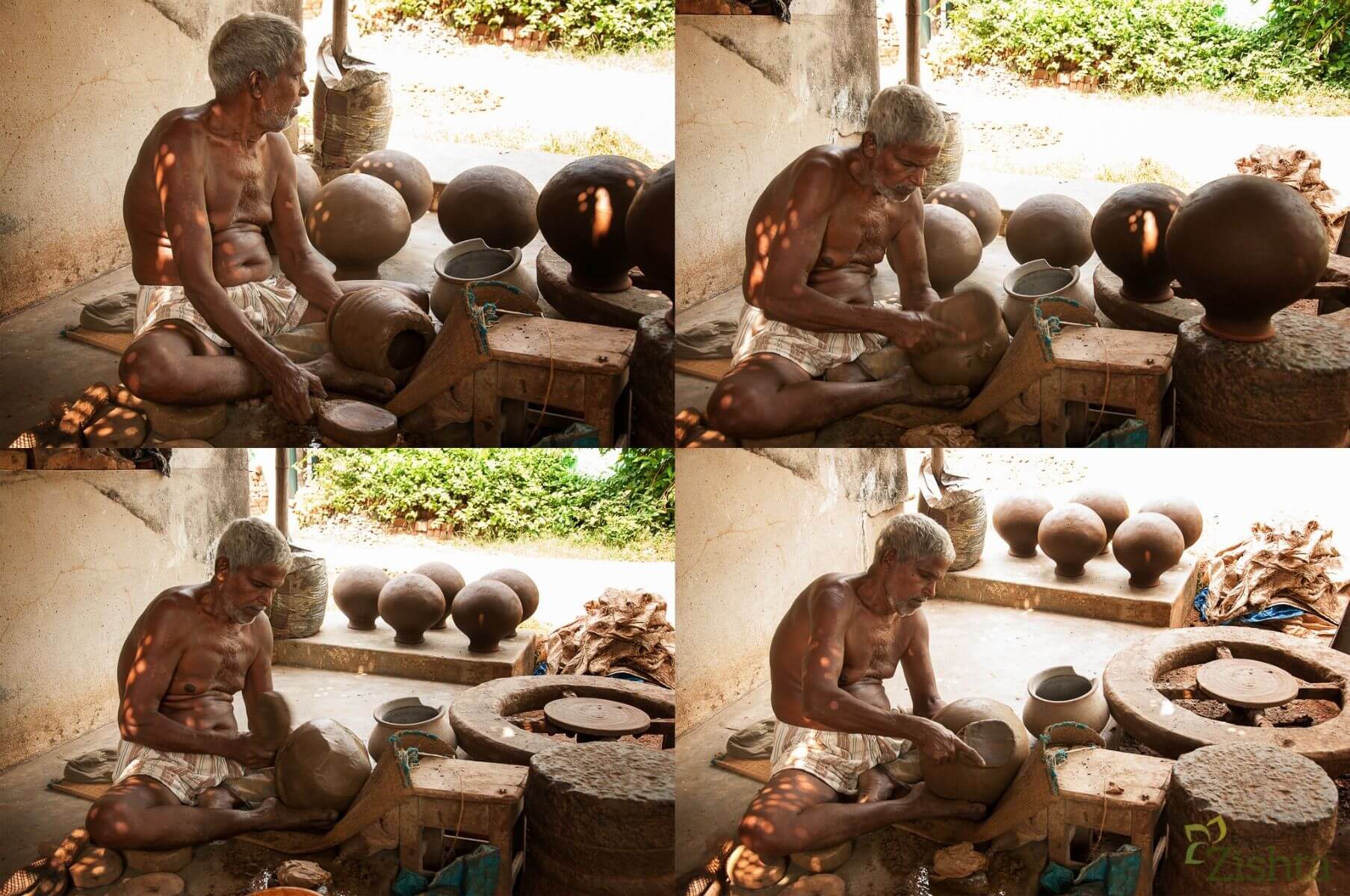 Clay Kadai Making 1-Zishta Traditional Cookware