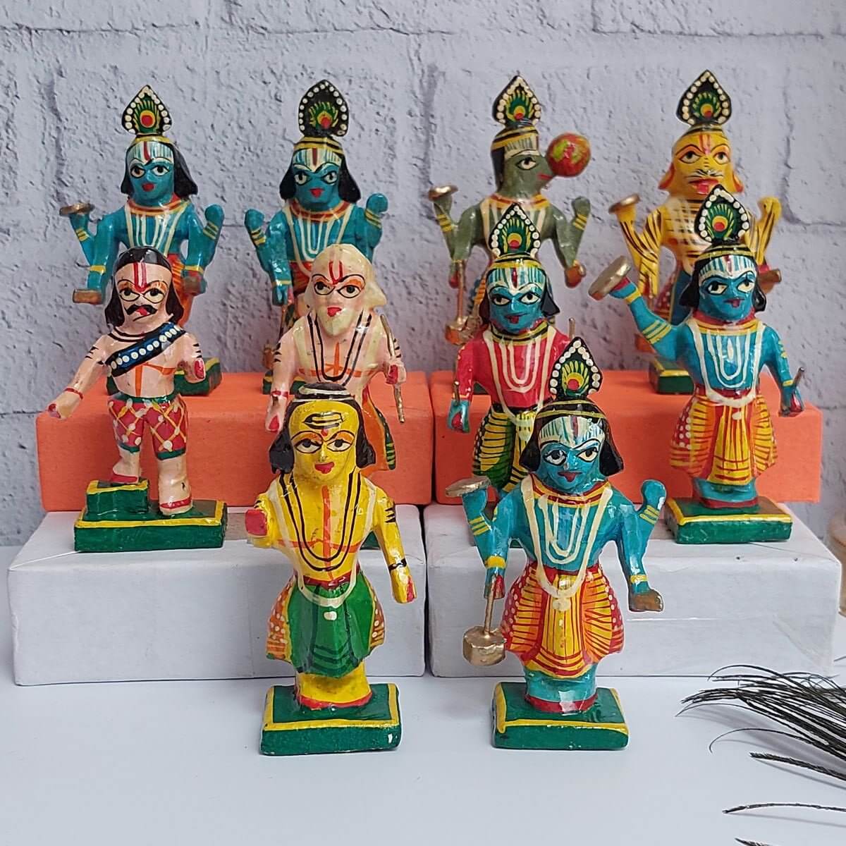 Varanasai Dasavatharam Set-1-Zishta Traditional Home Decor Toys