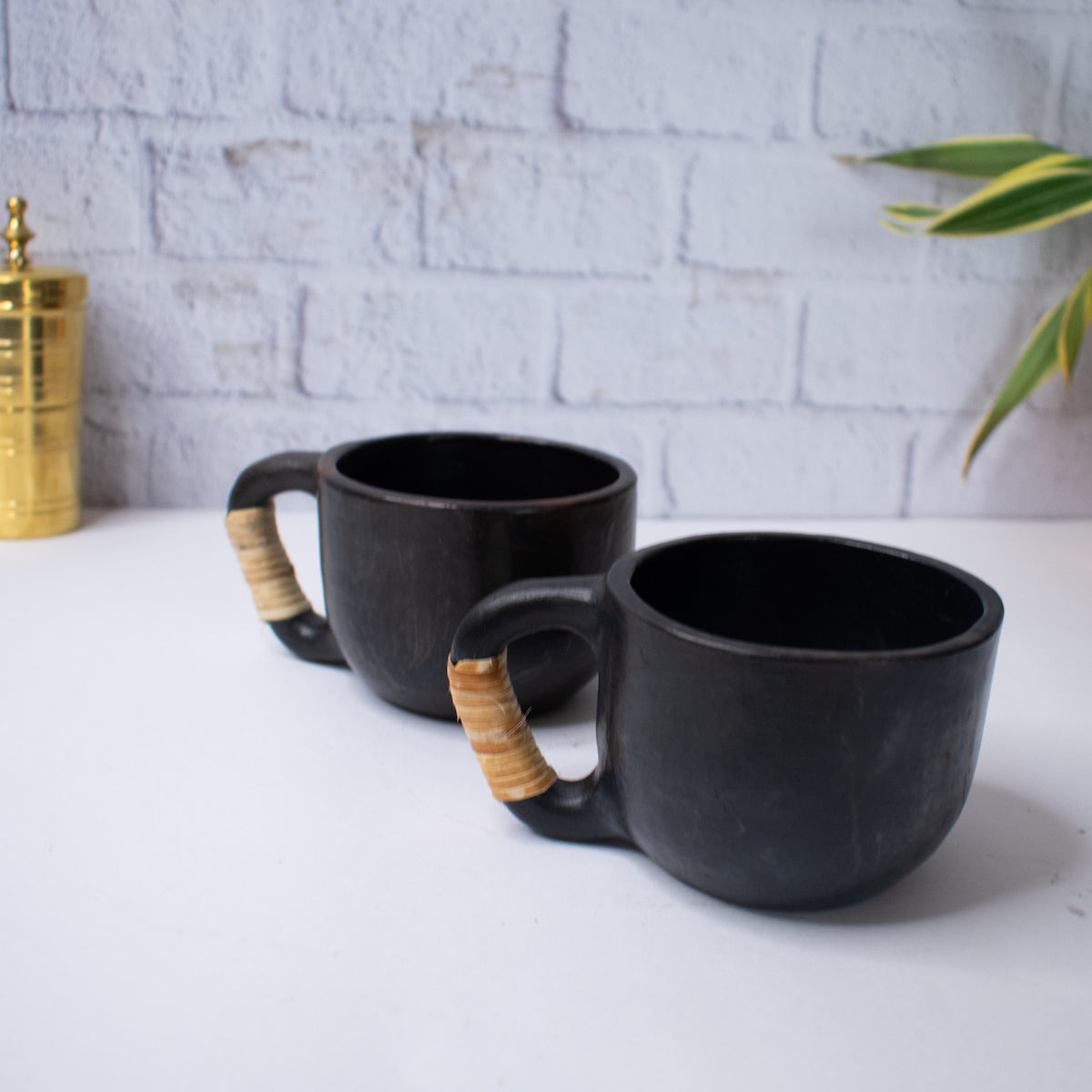 Manipur Black Pottery Tea Cups-1-Zishta Serveware
