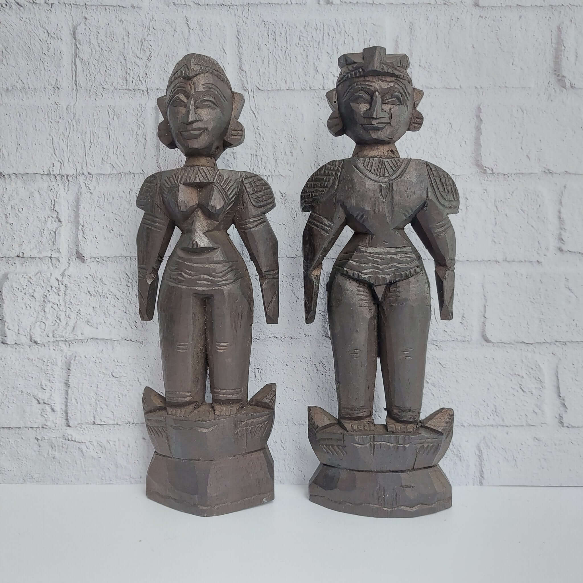 Channapatna Marapachi Pair Large-Zishta Traditional Home Decor Toys