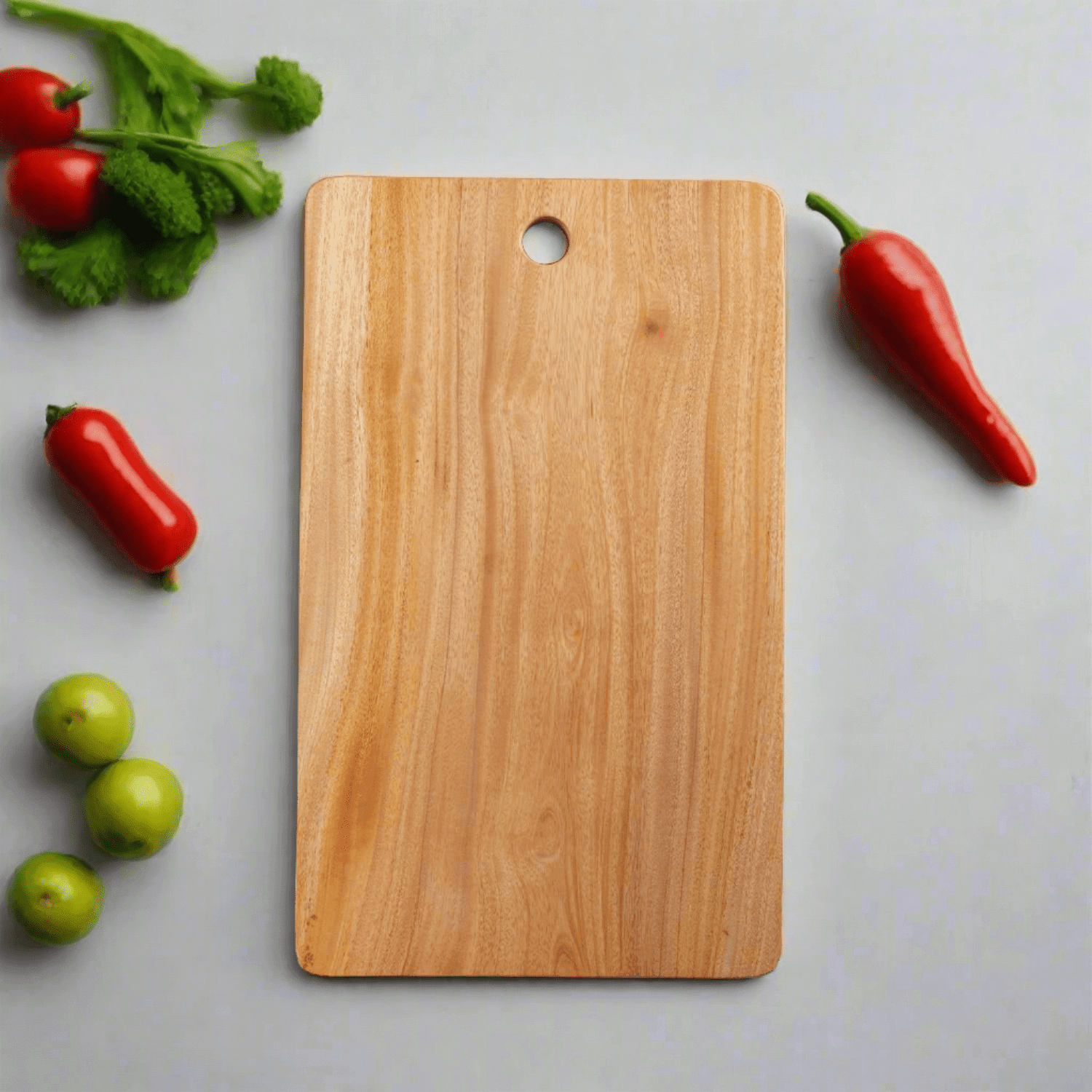 Neem Wood Chopping Board Compact Rectangle Zishta