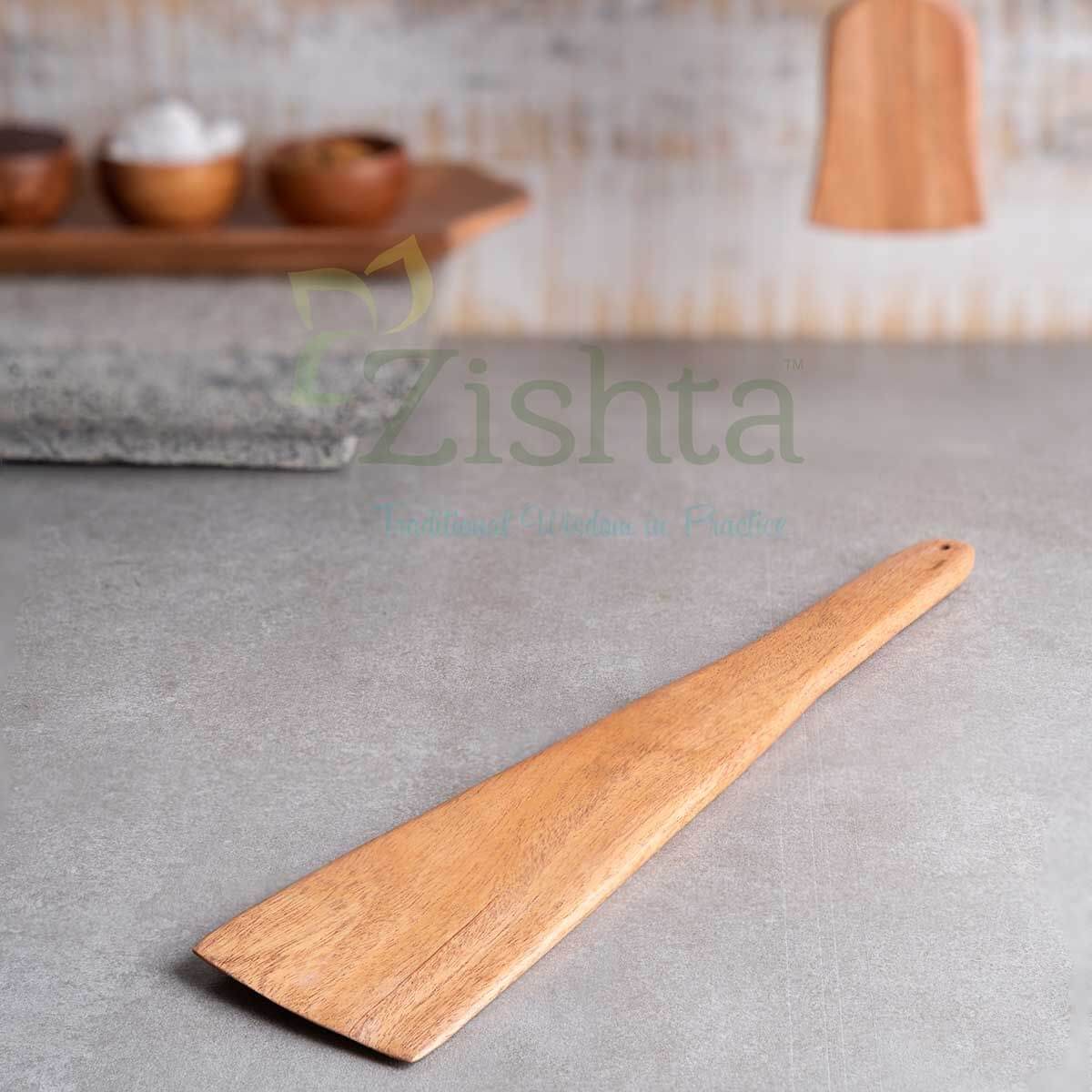 Neem Wood Dosa Ladle-Zishta Traditional Cookware