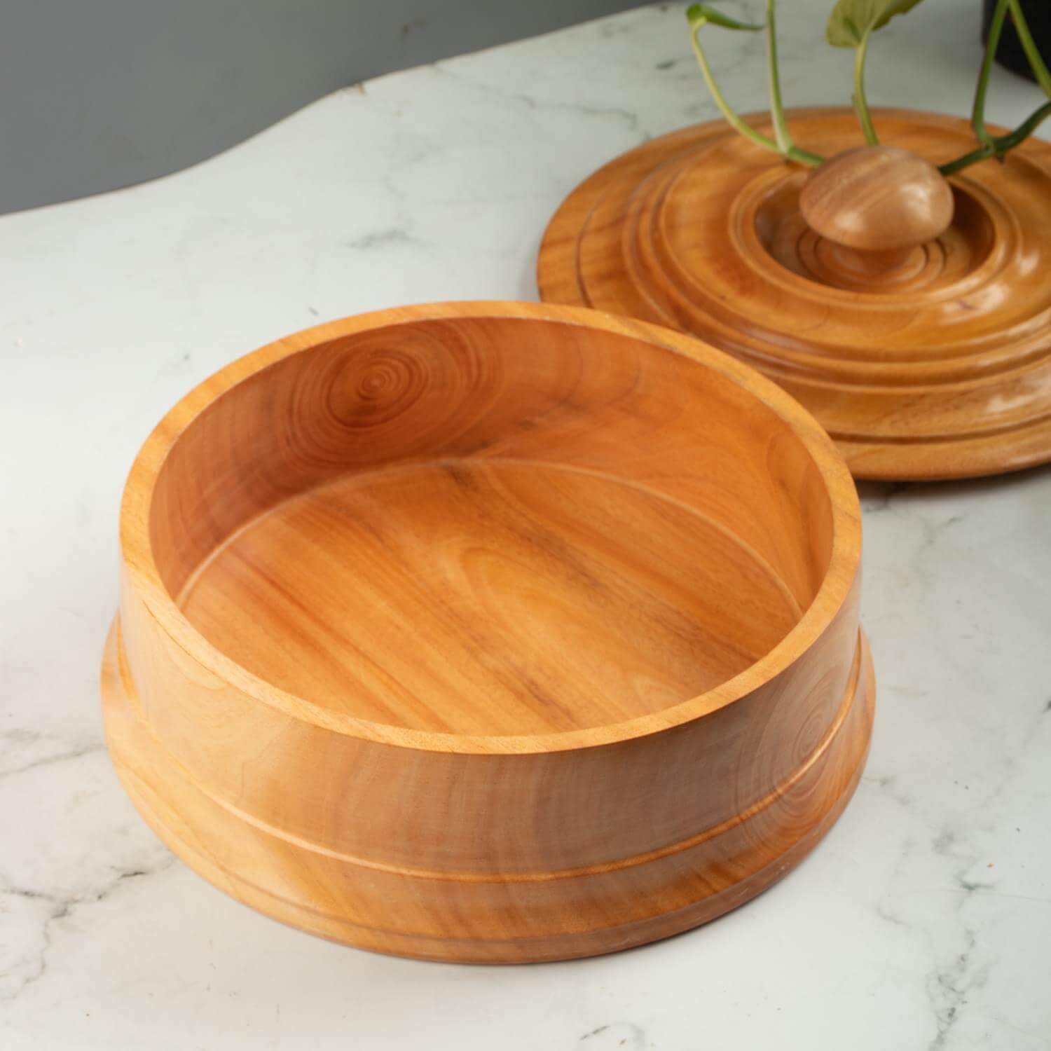 Neem Wood Roti Box-2-Zishta Traditional Serveware