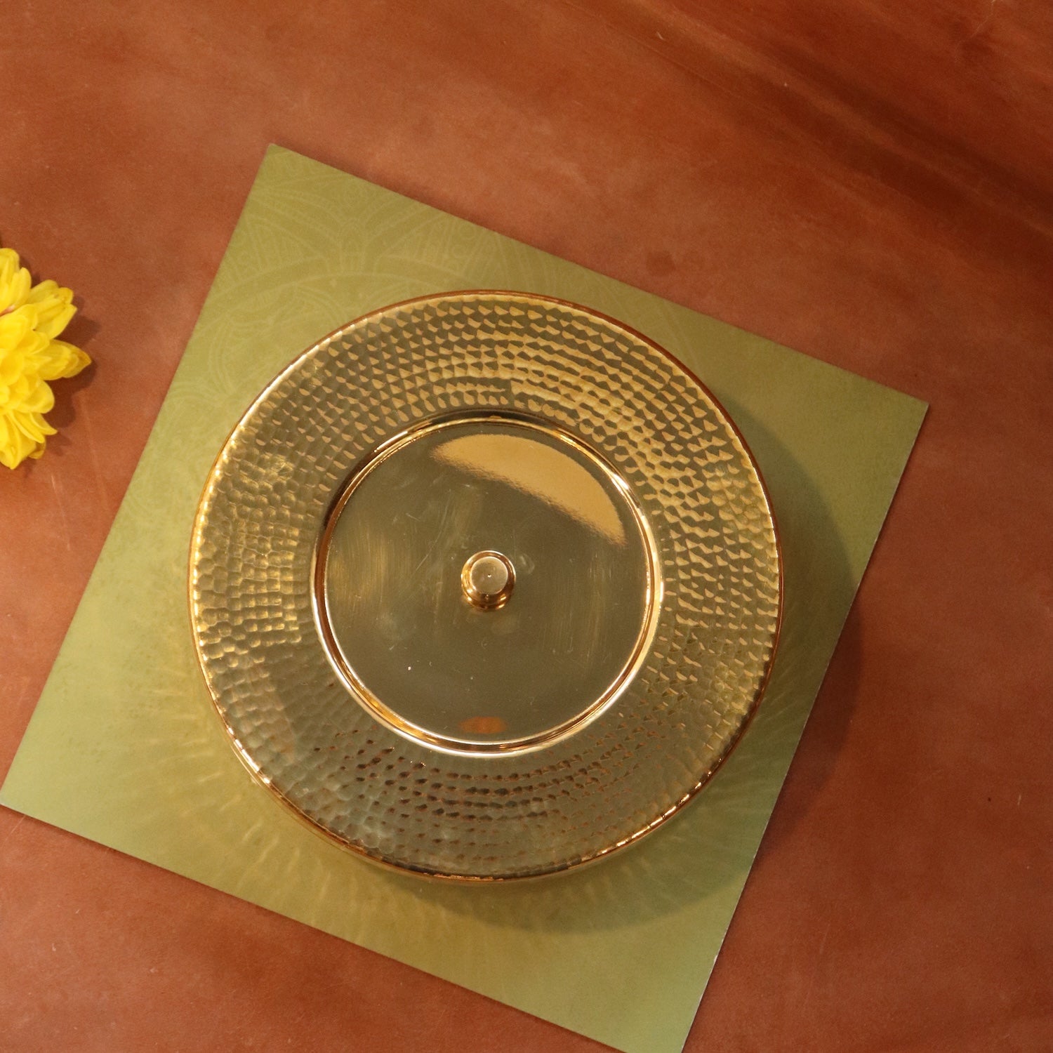 Traditional Brass Spice Box (Masala Dabba- Anjarai petti)