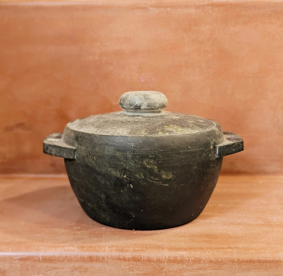 Soapstone Cookware Kalchatti With Lid (Treated)