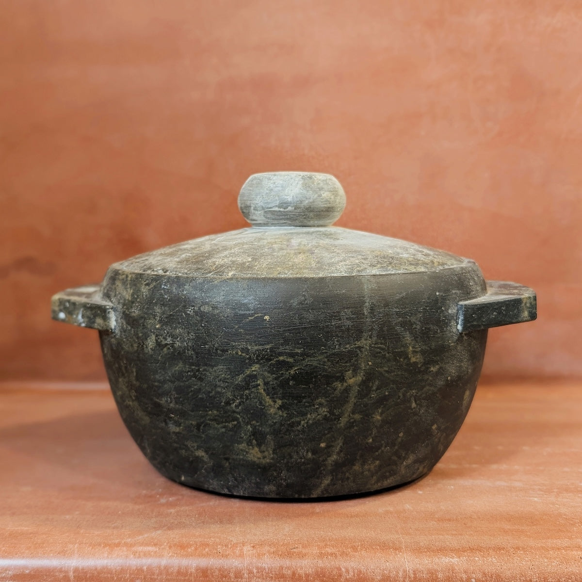 Soapstone Cookware Kalchatti With Lid (Treated)