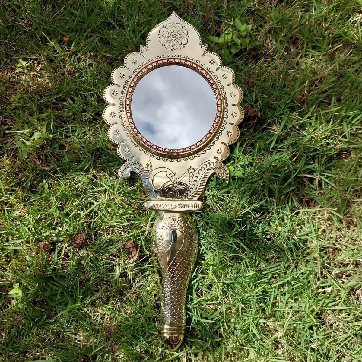 Aranmula Kannadi Peacock Wall Hanging Mirror-Zishta Home Decor