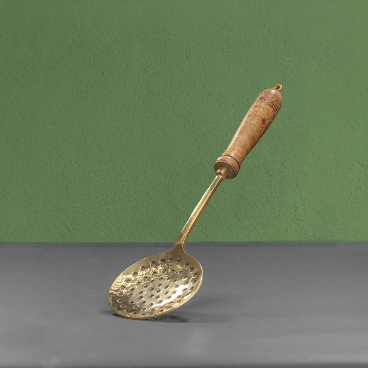 Brass Fry Ladle-Zishta Traditional Kitchen Accessories