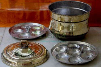 Traditional Idli Pathram (Idli Cooker-Idli Maker-Steamer) - Polished